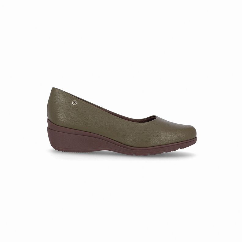 Zapato Mujer Verde Militar Beth 59 Piccadilly-0
