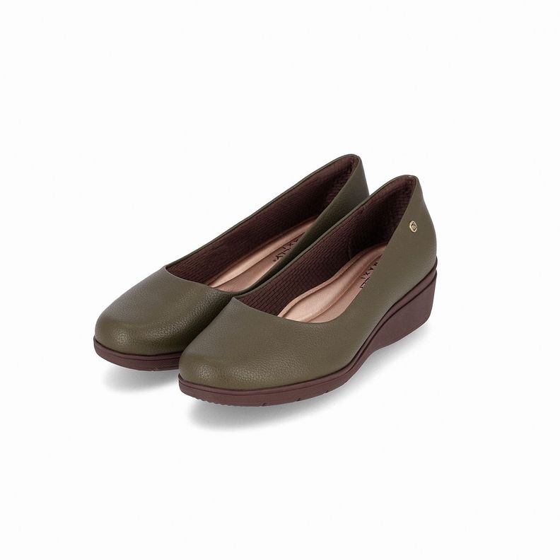 Zapato Mujer Verde Militar Beth 59 Piccadilly-1