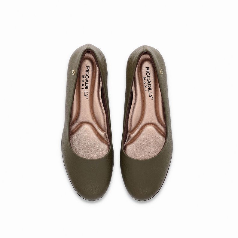 Zapato Mujer Verde Militar Beth 59 Piccadilly-2
