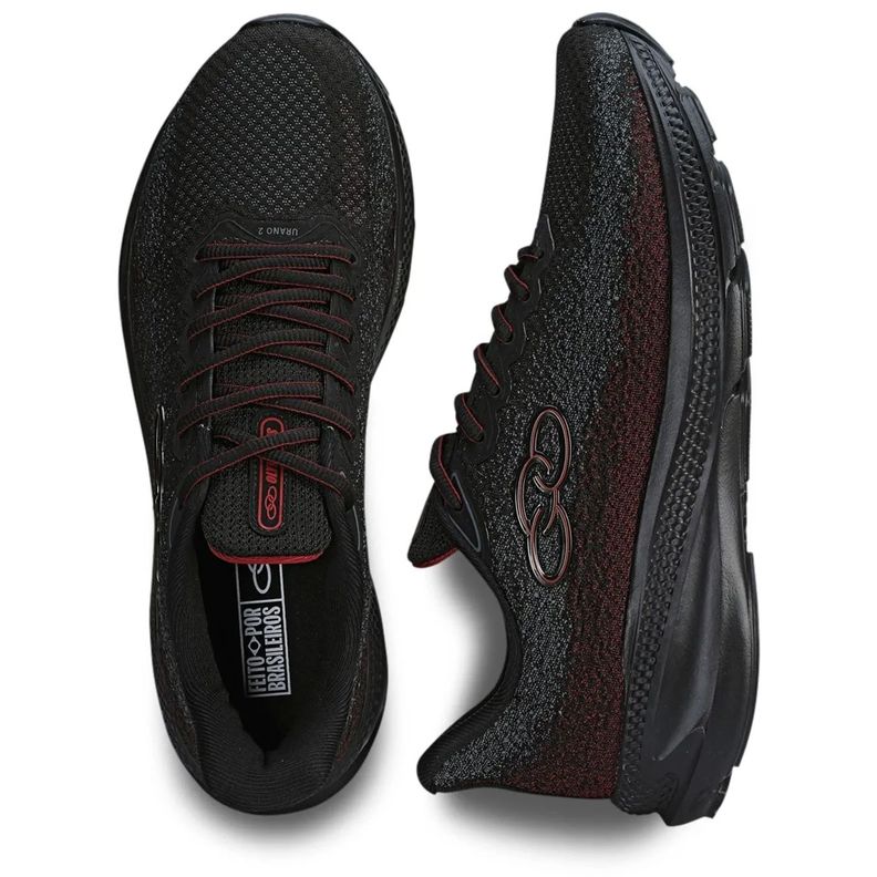 Zapatilla Hombre Urano 2 Negro/Rojo-2