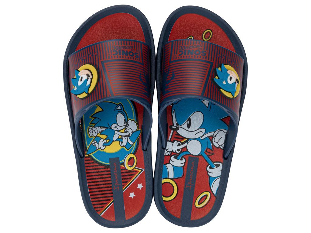 Sandalia Infantil Azul/Rojo Sonic Slide Ipanema 26