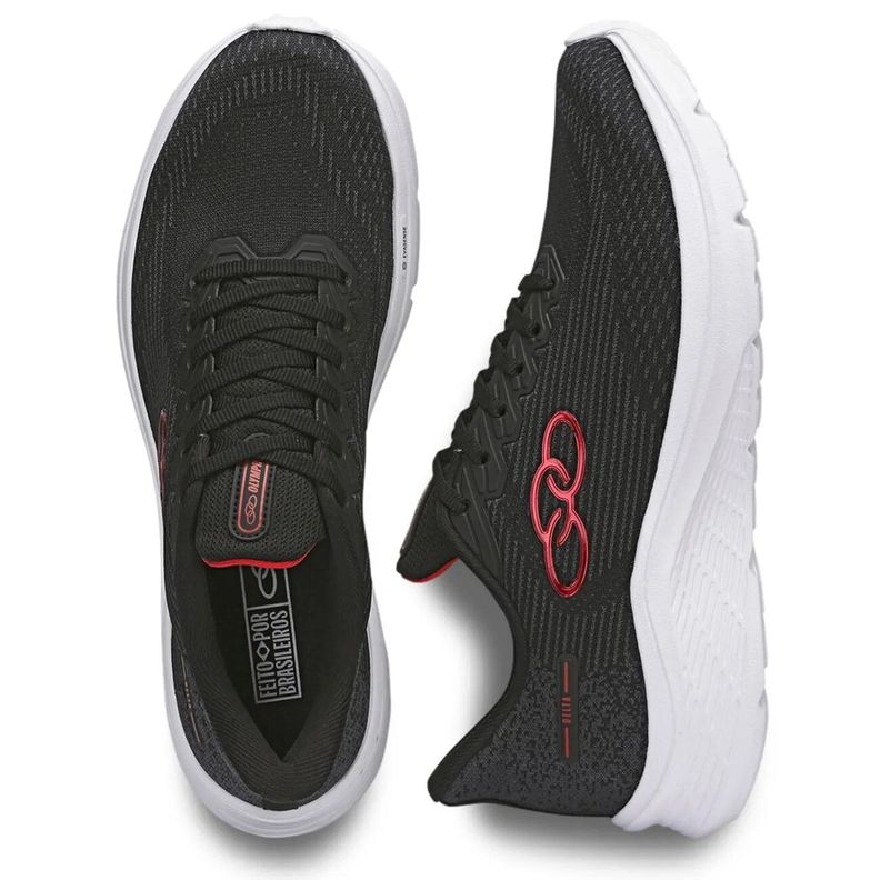 Zapatilla Hombre Delta Negro/Rojo Olympikus-2