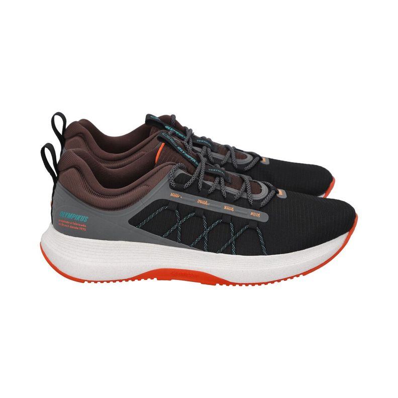 Zapatilla Hombre Vertical Negro/Gris Olympikus-2
