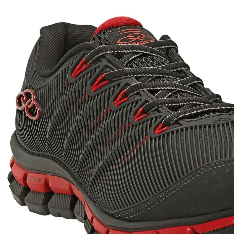 Zapatilla Hombre Dynamic Negro/Rojo-2