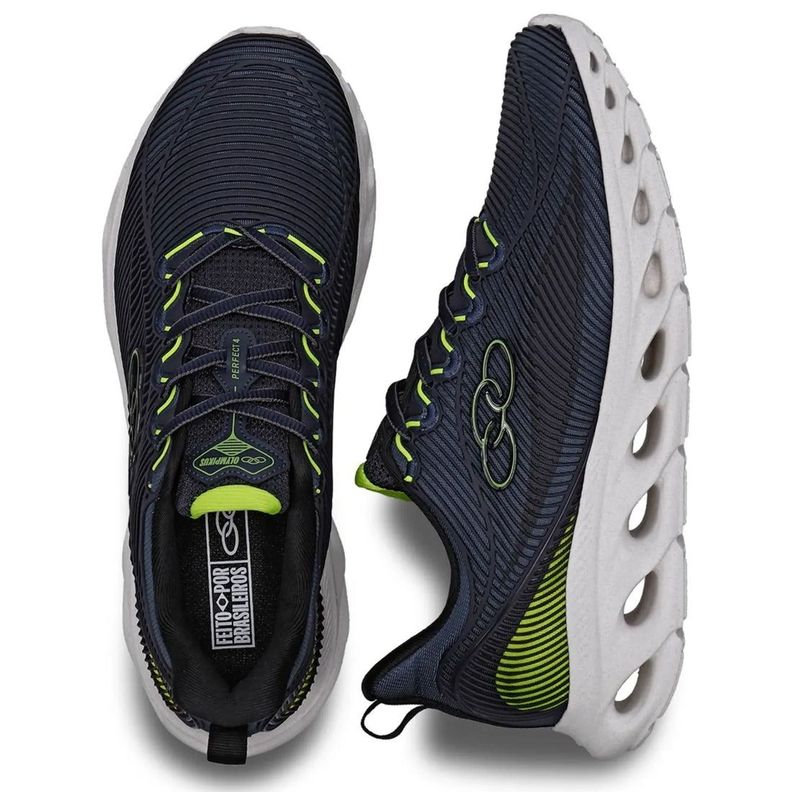 Zapatilla Hombre Perfect 4 Azul Marino/Verde Olympikus-3