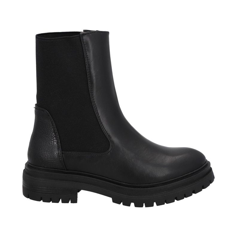 Botin Mujer Negro Plataforma Tasi Police 35