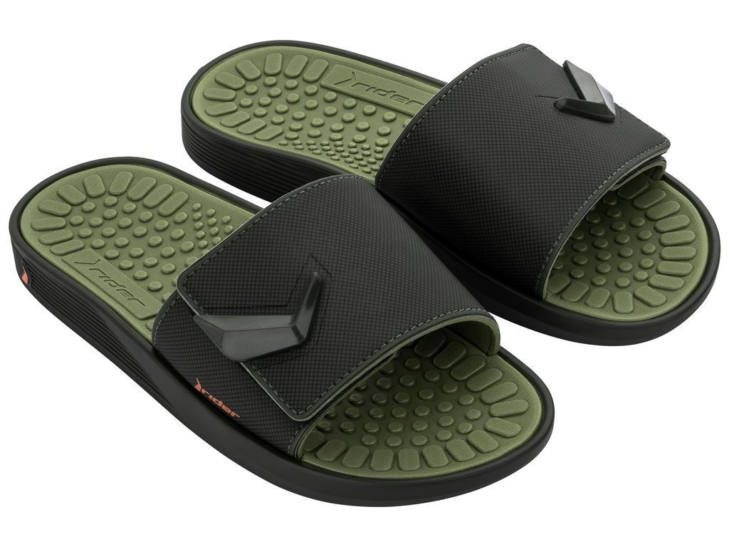 Sandalia Hombre Verde Street Slide 406 Rider-0