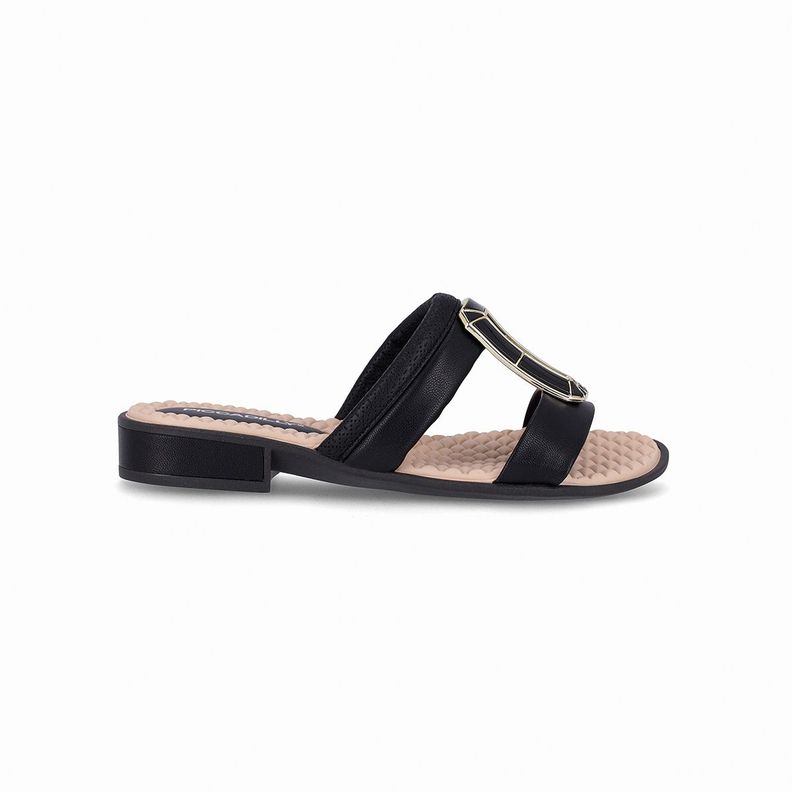 Sandalia Mujer Dorado/Negro Taila Piccadilly-1