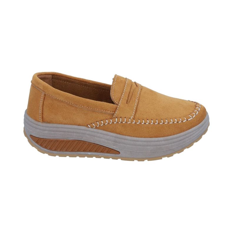 Mocasin Mujer Camel Sole Police 35
