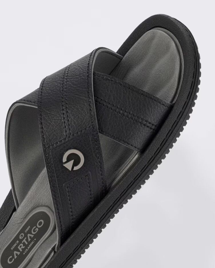Sandalia Hombre Negro Fiji 3031 Cartago-2