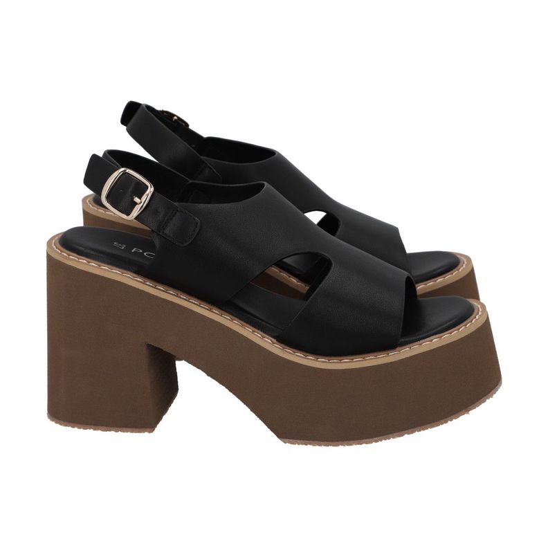 Sandalia Mujer Negro Coqui Police-2