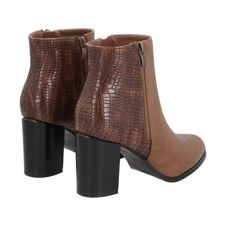 Botin Mujer Marrón Lux Police-3