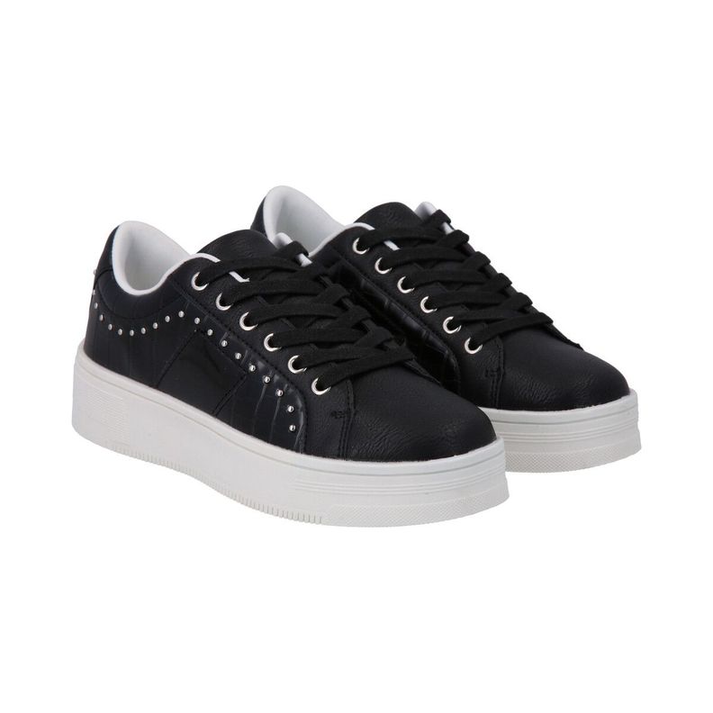 Zapatilla Mujer Negro Haus Police-0