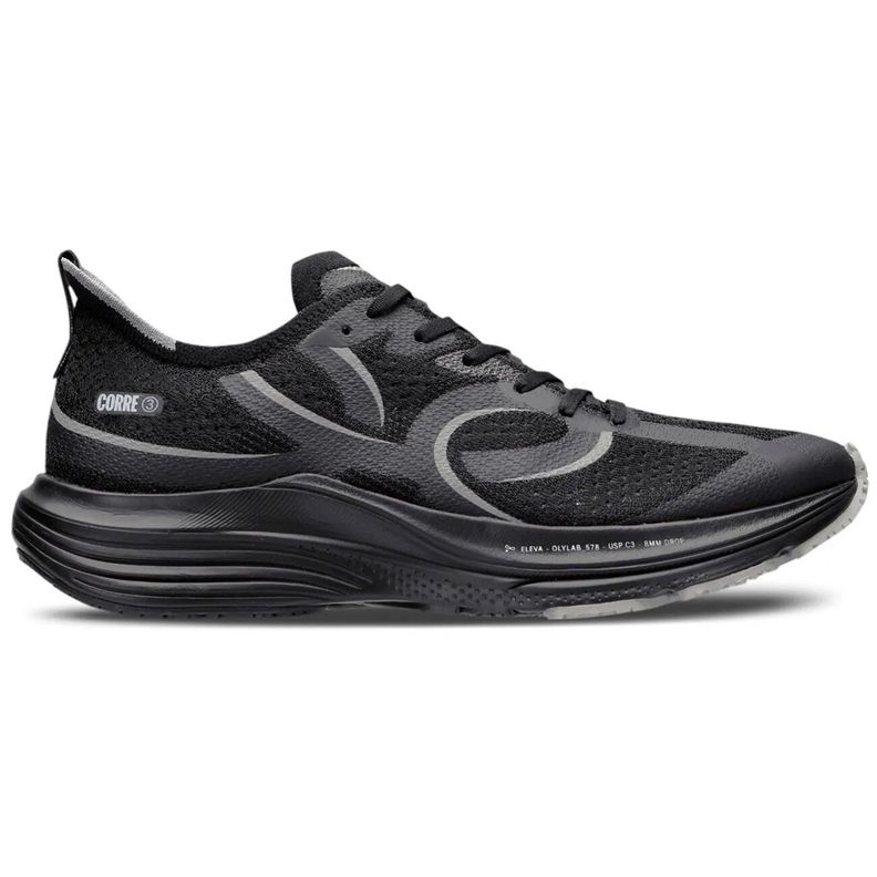 Zapatilla Running Hombre Corre 3 Negro-0