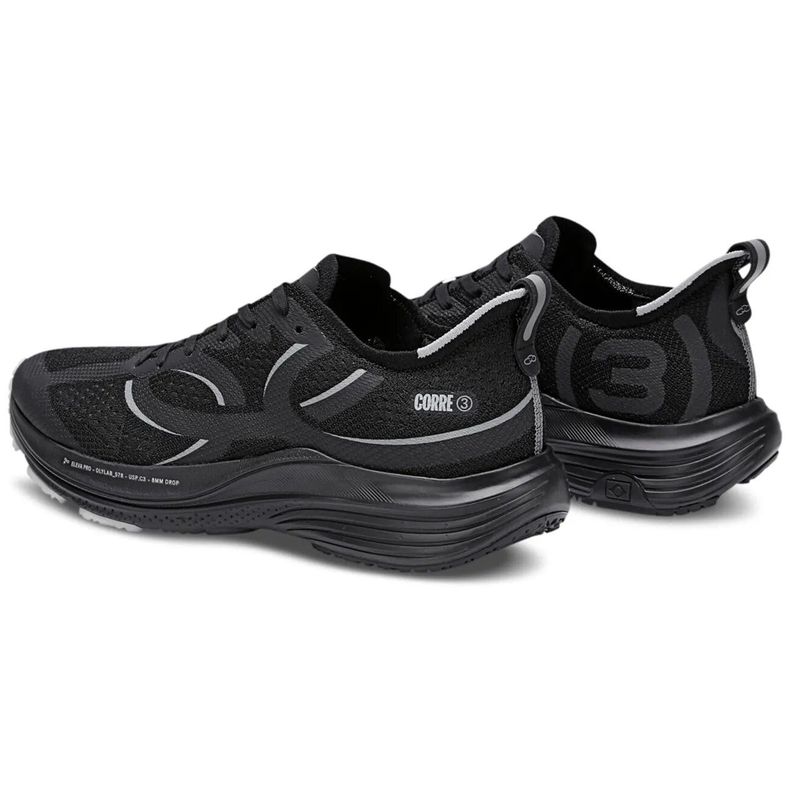 Zapatilla Running Hombre Corre 3 Negro-3