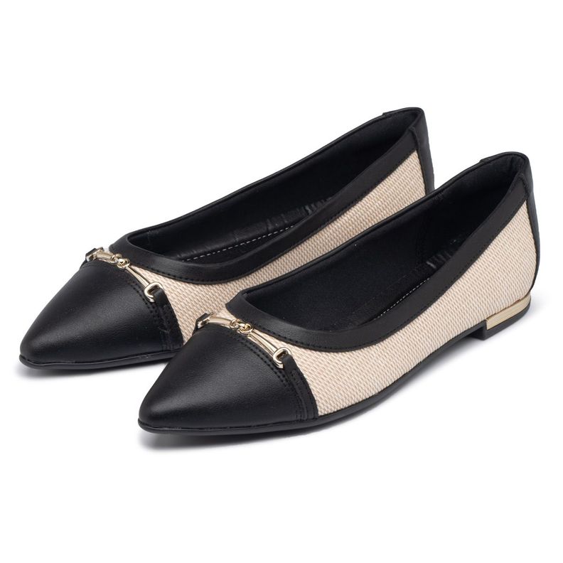 Zapato Mujer Raices Ana Negro/Blanco Piccadilly-1