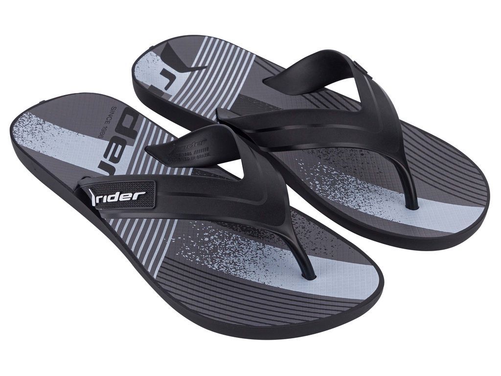 Sandalia Hombre Negro/Blanco Graphics Rider-1