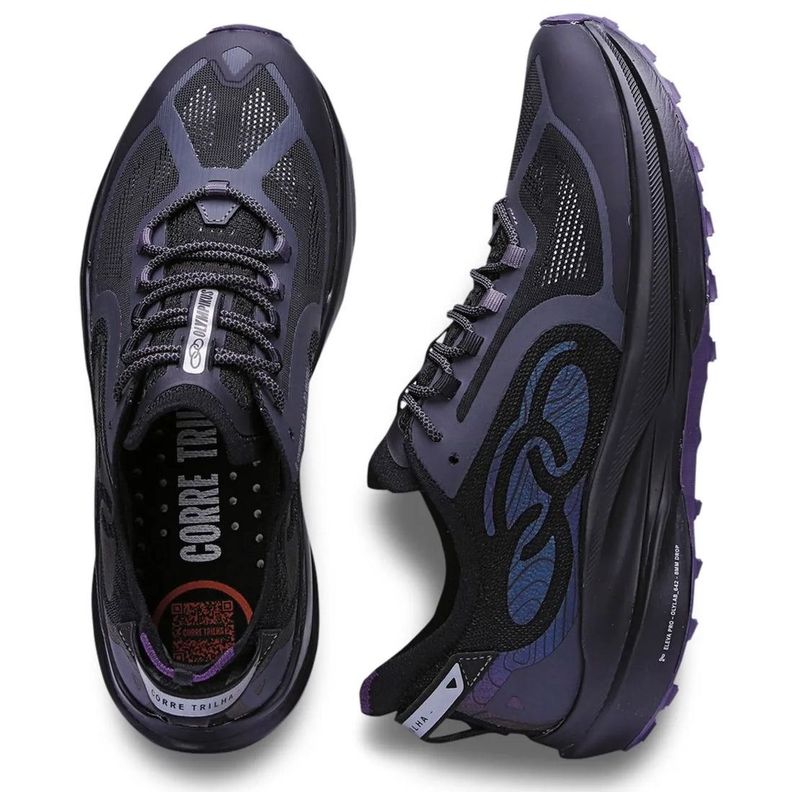 Zapatilla Trail Running Mujer Corre Trilha Negro-3