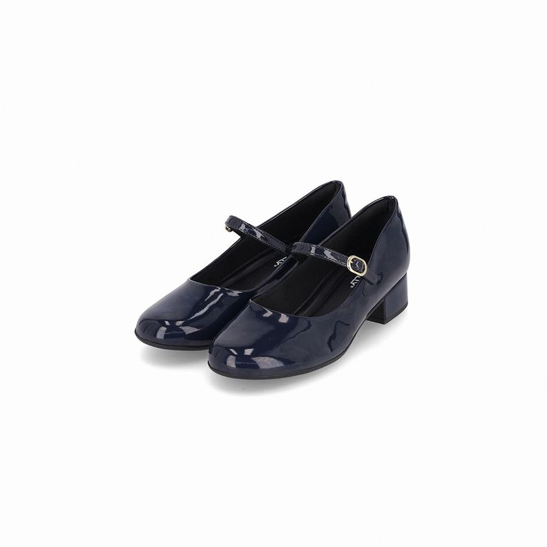 Zapato Mary Jane Mujer Azul/Charol 145 Piccadilly-1