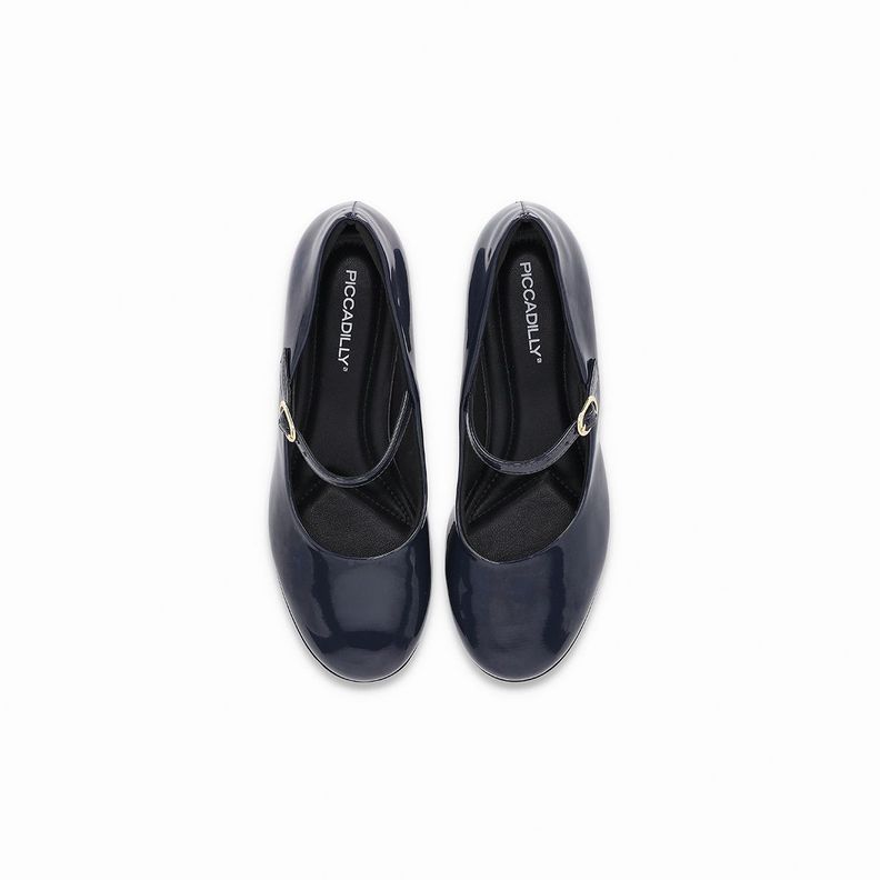 Zapato Mary Jane Mujer Azul/Charol 145 Piccadilly-2
