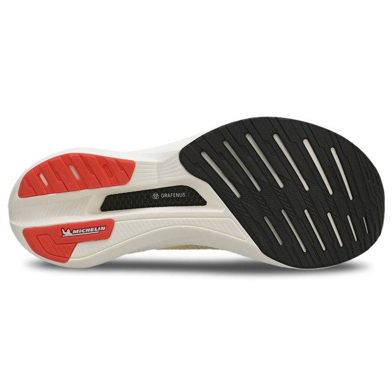 Zapatilla Running Hombre Corre Grafeno 3 Beige-4