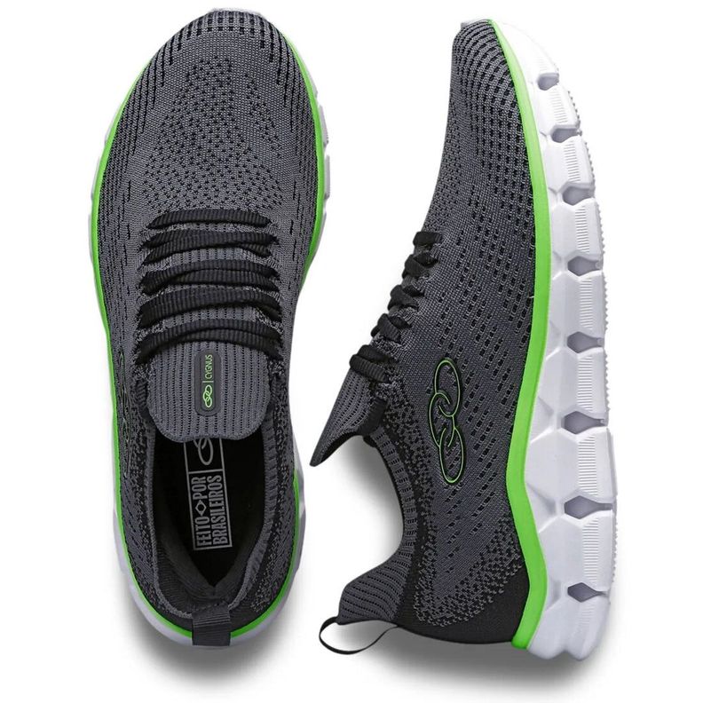 Zapatilla Hombre Cygnus Gris/Verde Olympikus-2