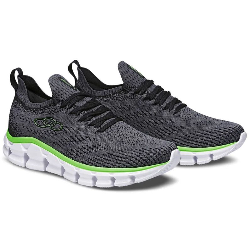 Zapatilla Hombre Cygnus Gris/Verde Olympikus-3