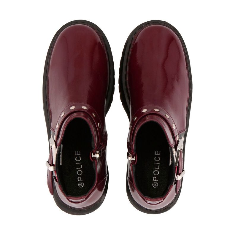 Botin Mujer Burdeo Rob 53 Police-2