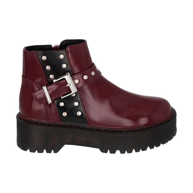 Botin Mujer Burdeo Rob 53 Police-3
