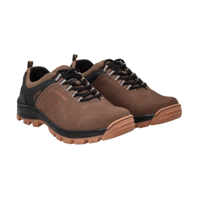 Zapatilla Hombre Trekking Café Endurance Gogowear-1