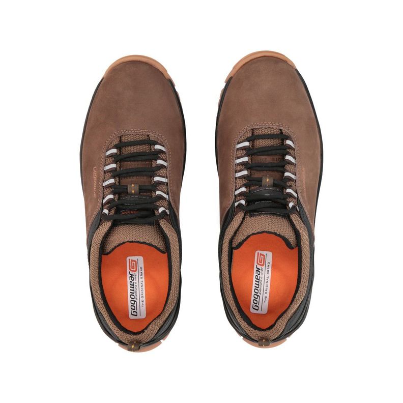 Zapatilla Hombre Trekking Café Endurance Gogowear-4