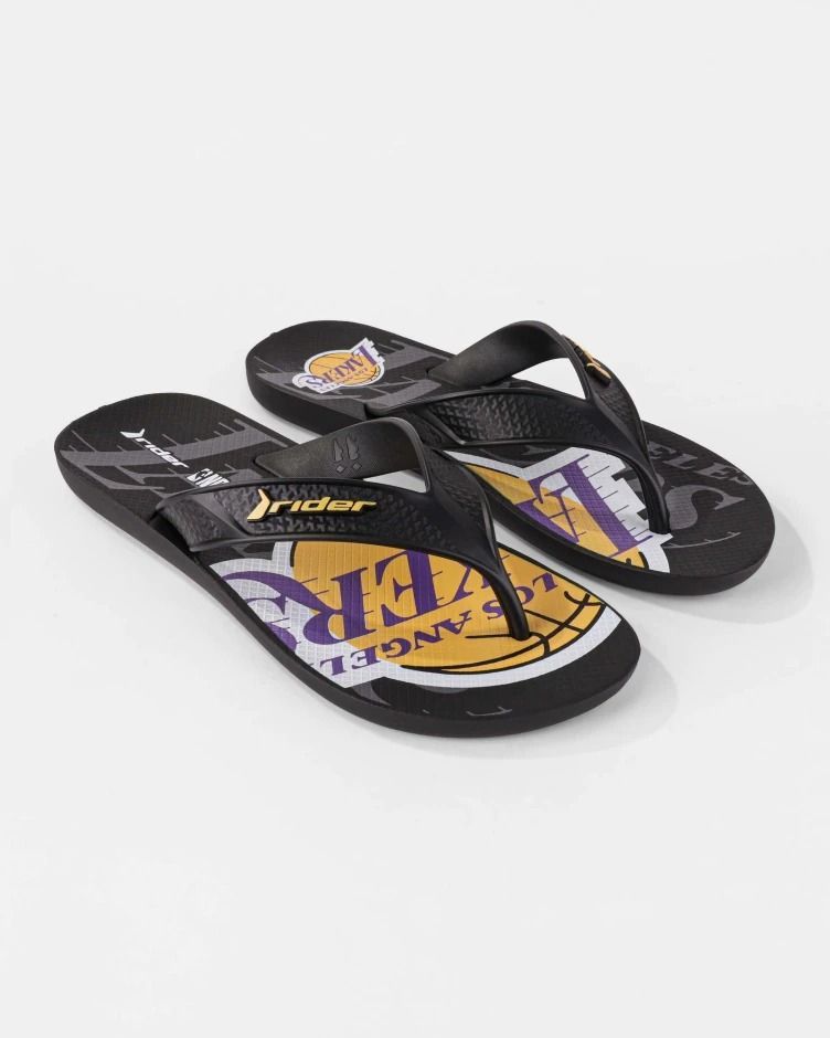 Sandalia Hombre Negro Lakers 2 Rider-0