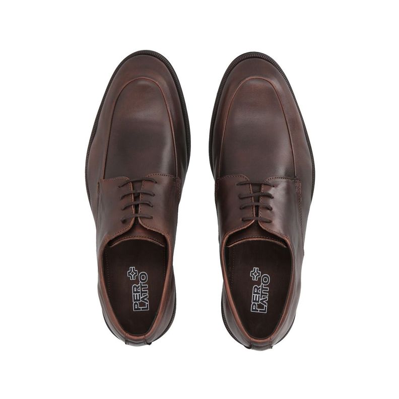 Zapato Formal Hombre Cuero Café 514  Perlatto-2