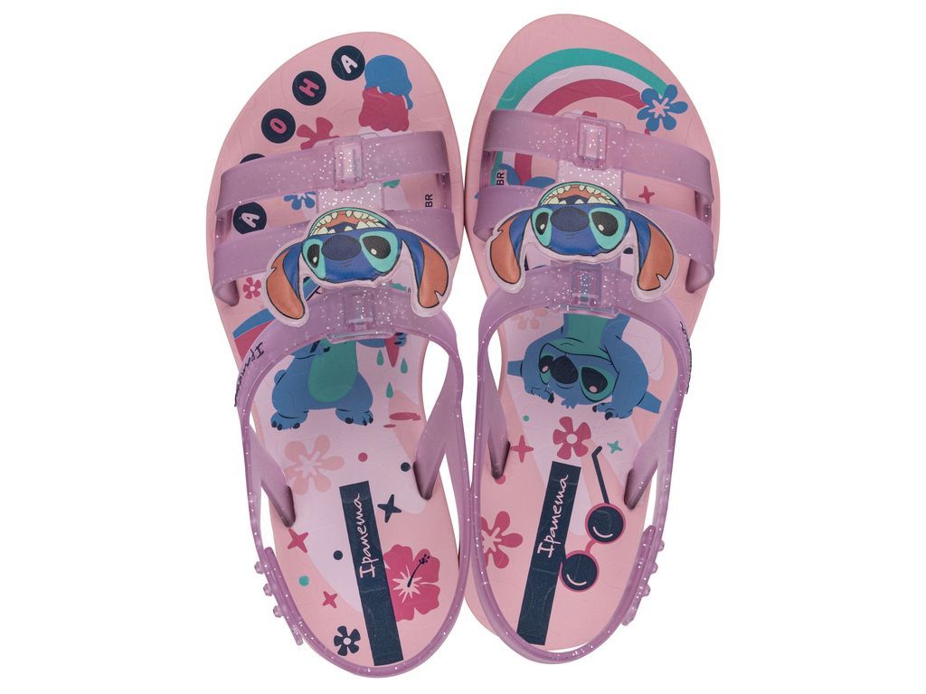 Sandalia Infantil Rosa Stich 102 Ipanema Azul 26