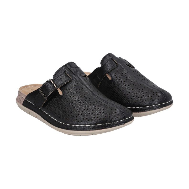 Sandalia Mujer Negro/Camel Marina Police-0