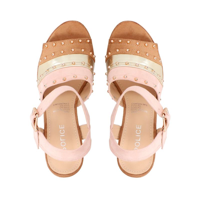Sandalia Mujer Camel Rene Police-1
