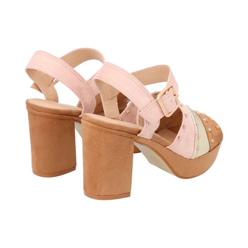 Sandalia Mujer Camel Rene Police-4