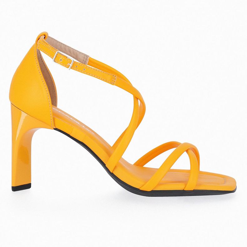 Sandalia Mujer Naranja Claudine Piccadilly-1