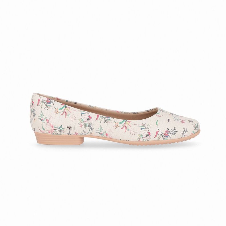 Zapato Mujer Blanco/Floreado Raquel Piccadilly-0