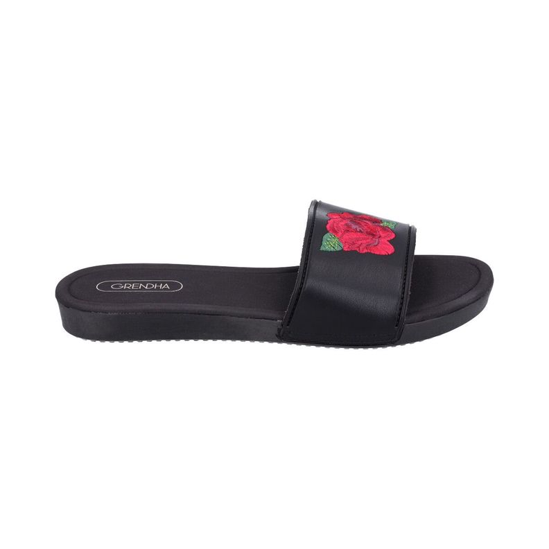 Sandalia Flower Negro  Grendha-1