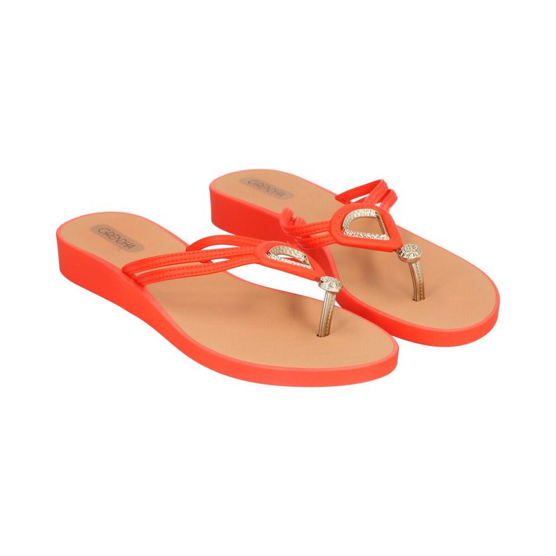 Sandalia 3226 Rojo Grendha-0