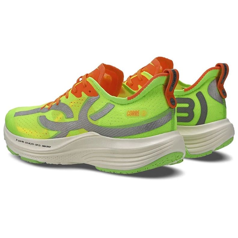 Zapatilla Running Hombre Corre 3 Verde Neón-1