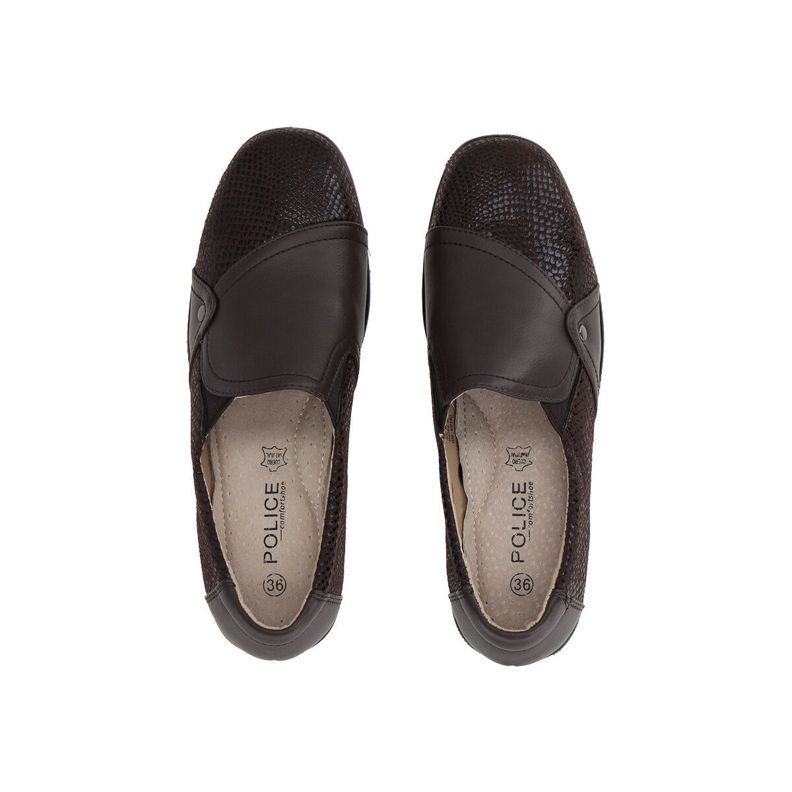 Zapato Mujer Chocolate North Police-2