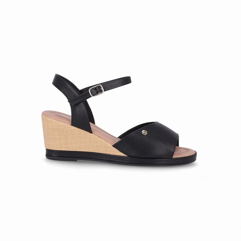 Sandalia Mujer Negro/Nude Alice Piccadilly