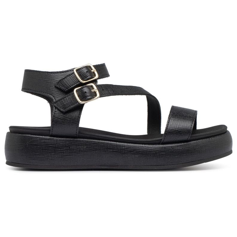 Sandalia Mujer Anabela Sol Negro Piccadilly-0