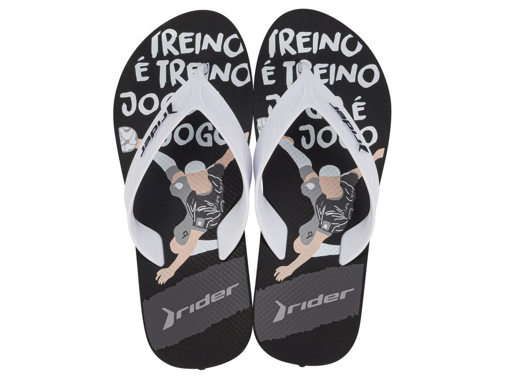 Sandalia Street Negro/Blanco  Rider-0