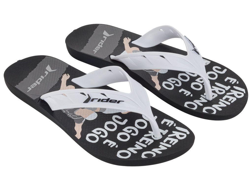 Sandalia Street Negro/Blanco  Rider-1