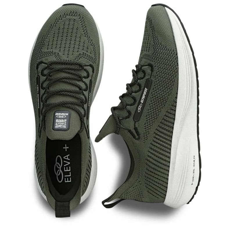 Zapatilla Running Hombre Subverse Verde Militar-3