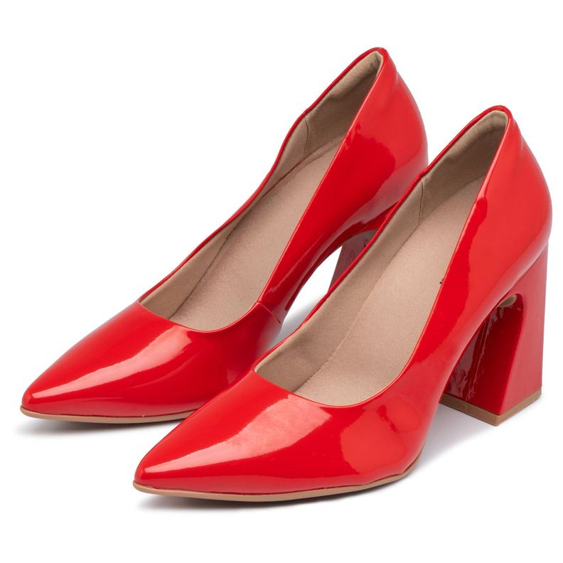Zapato Mujer Charol Silvana Rojo Piccadilly-1