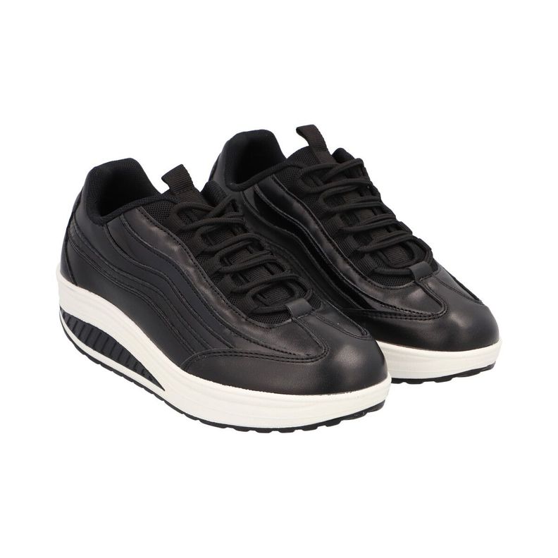 Zapatilla  Fiorella Negro Detogni-1